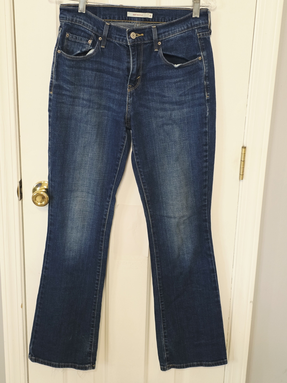 Levi's Dark Indigo Boot Cut Jeans Size 4 Dark Wash